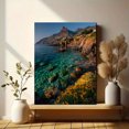thumbnail image 6 of Milazzo Cape Spring Sunrise Canvas Wall Art, Mediterranean Seascape Print, Home Office Decor, 6 of 8