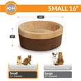 thumbnail image 3 of K&H Pet Products Thermo-Kitty Bed Indoor Heated Cat Bed Mocha/Tan Small 16 Inches, 3 of 10