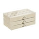 thumbnail image 1 of Caja de almacenamiento de joyas Sunnimix 3 Cajones Tapa transparente 23.5x13.5x10, 1 of 8