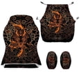 thumbnail image 3 of Pzuqiu Dragon Gaming Chair Cover Scratchproof Gaming Chair Covers Slipcovers 4 Pieces Easy to Install Stretch Fabric Washable Easy to Clean All-Season Weather Resistant, 3 of 7