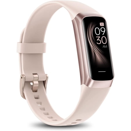 Fitness Tracker with 24/7 Heart Rate Blood Oxygen Sleep Monitor,Activity Tracker with 1.1" AMOLED Touch Color Screen, Multiple Sport Modes Step Counter,IP68 Waterproof for Women Men (Rose Pink)