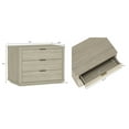 thumbnail image 3 of Evelyn Modern 32 Nightstand 4.0 with 3 Full Extension Drawers in Natural, 3 of 10