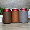 thumbnail image 5 of 10PCS Leather Can Cooler : Slim Beer Can Cooler Insulated, Reusable Drink Sleeves for Iced Drinks,Beer Cooler for Cans (Gray), 5 of 7