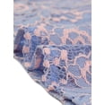 thumbnail image 5 of Blusa elegante floral con cuello de volantes y volantes de encaje de ganchillo para mujer Azules Grises S, 5 of 5