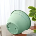 thumbnail image 4 of Plant Pots for Indoor Outdoor, Lightweight Simple Style Plastic Floor Planters with Drainage Holes, for Home, Patio & Garden Green, 4 of 6