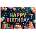 thumbnail image 2 of Yatrandify Colorful Design Happy Birthday Celebration Banner Balloon Decoration Cake Theme for Birthday Party Indoor Decoration Event Celebration, 2 of 8