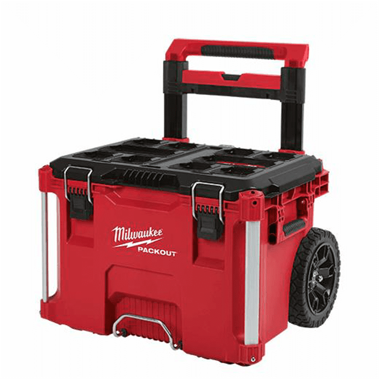 Upgraded Caster Wheel Kit For Milwaukee Packout Tool Box - Steel Swivel Wheels, 200 Lbs Capacity, Foldable