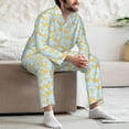thumbnail image 7 of Vsdgher Roosters Mens Pajama Set, Soft Warm Long Sleeve Sleepwear, Cozy Button-Down Pjs for Men-XX-Large, 7 of 7