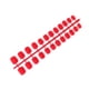 thumbnail image 3 of Minnieouse 24 piezas de uñas postizas de ataúd esmerilado, uñas acrílicas con personalidad única y elegante artificiales para amantes de la manicura Juegos de manicura 2rojo Minnieouse CE011411-02, 3 of 5