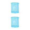 thumbnail image 3 of Sidaley Mesh Metal Pen Holder Pot Smooth Desk Office Caddy Container Stationery Ruler Holders Table Eraser Organizer Edge Fashion Redondo/Azul 2Conjunto, 3 of 6