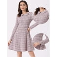 thumbnail image 2 of DARING DIVA Peter Pan Collar A-line Dress S Pink, 2 of 6
