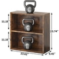 thumbnail image 2 of ALISENED 2 Tiers Shelf Bookcase, Stylish and Functional Bookshelf, Storage Organizer Shelving for Home, Office, Living Room and Bed Room, 2 of 12