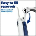 Waterpik Cordless Portable Rechargeable Water Flosser, WP360 White and