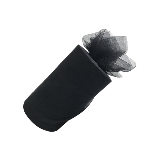 Youkk Polyester Easy To Ad Clean Wedding Tape Wedding Party Decorations Durable And Reliable Roll Tulle black 1Set