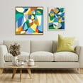 thumbnail image 7 of Kate and Laurel Sylvie Beaded TR Fern Jar Vintage Framed Canvas Wall Art by Teresa Rego, 18x24 White, Colorful Modern Abstract Plant Art for Wall, 7 of 7