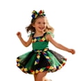 thumbnail image 4 of Byoo Toddler Girls' Rainbow Tutu Dress Sleeveless Bow Waist Tulle Party Dresses Kids Celebration Party Dress, 4 of 4