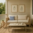 thumbnail image 6 of Creative Products Herringbone Print Blue 16 x 16 Indoor / Outdoor Pillow, 6 of 8