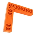 thumbnail image 1 of AURARMLET 1Set Triangle Ruler Plastic Orange with Level for DIY Enthusiasts, 1 of 7