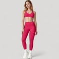 thumbnail image 4 of Women's High Waist Full Length Seamless Compression Leggings for Active and Casual Wear - Medium, Fuchsia, 4 of 7