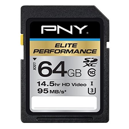 PNY 64GB Elite Performance SDXC 95MB/s Memory Card