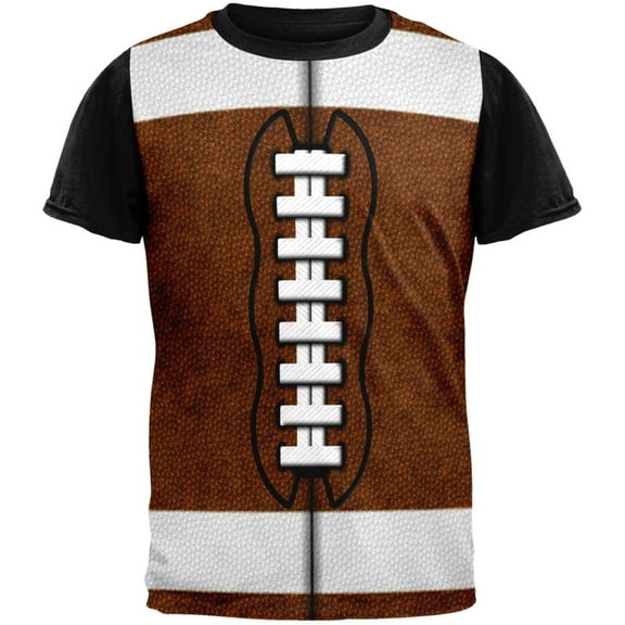 Football Costume Adult Black Back T-Shirt
