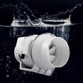 thumbnail image 2 of 4/5 Inch Inline Duct Fan Ventilation Quiet HVAC Exhaust Blower, 2 of 8