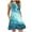Blue, variant on Viikei Summer Dresses for Women Plus Size Summer Dresses 2025 Sleeveless Dresses Women's Fashion Sleeveless Round Neck Casual Pocket Printed Dress