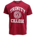 thumbnail image 3 of Trinity College Dublin Burgundy/ White Crest T-Shirt Cotton Short Sleeves, 3 of 5