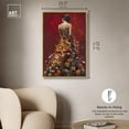 thumbnail image 5 of Dress in Fall Bloom Canvas Inspiring Women Protraits by Art Remedy, Gold Frame, 24" x 36", 5 of 7