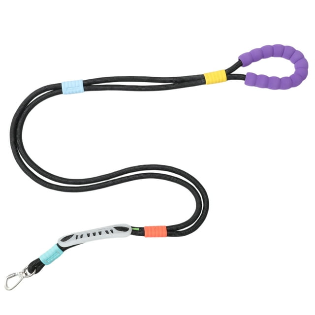Correa para Perros Unique Bargains 5ft Correa de Entrenamiento para Perros de Alta Resistencia Correa Manos Libres con Doble Mango Cómoda Correa de Cintura Cruzada para Perros Negra