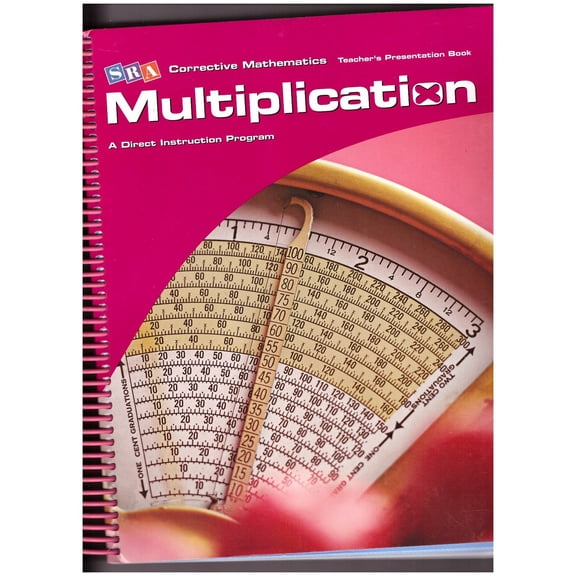 Pre-Owned SRA Corrective Mathematics Multiplication, Teacher's Presentation Book, c.2005, 9780076024650, 0076024652