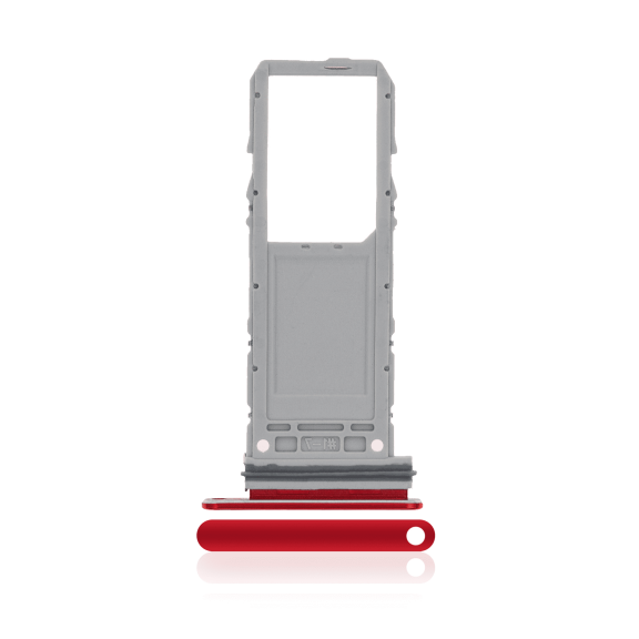 Replacement Single Sim Card Tray Compatible For Samsung Galaxy Note 10 (Aura Red)