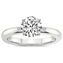 IGI Certified 1 Carat Round Shape Lab Grown Diamond Engagement Ring | 14K White Gold |Quinn Solitaire Diamond Ring | FG-VS Quality Friendly Diamonds