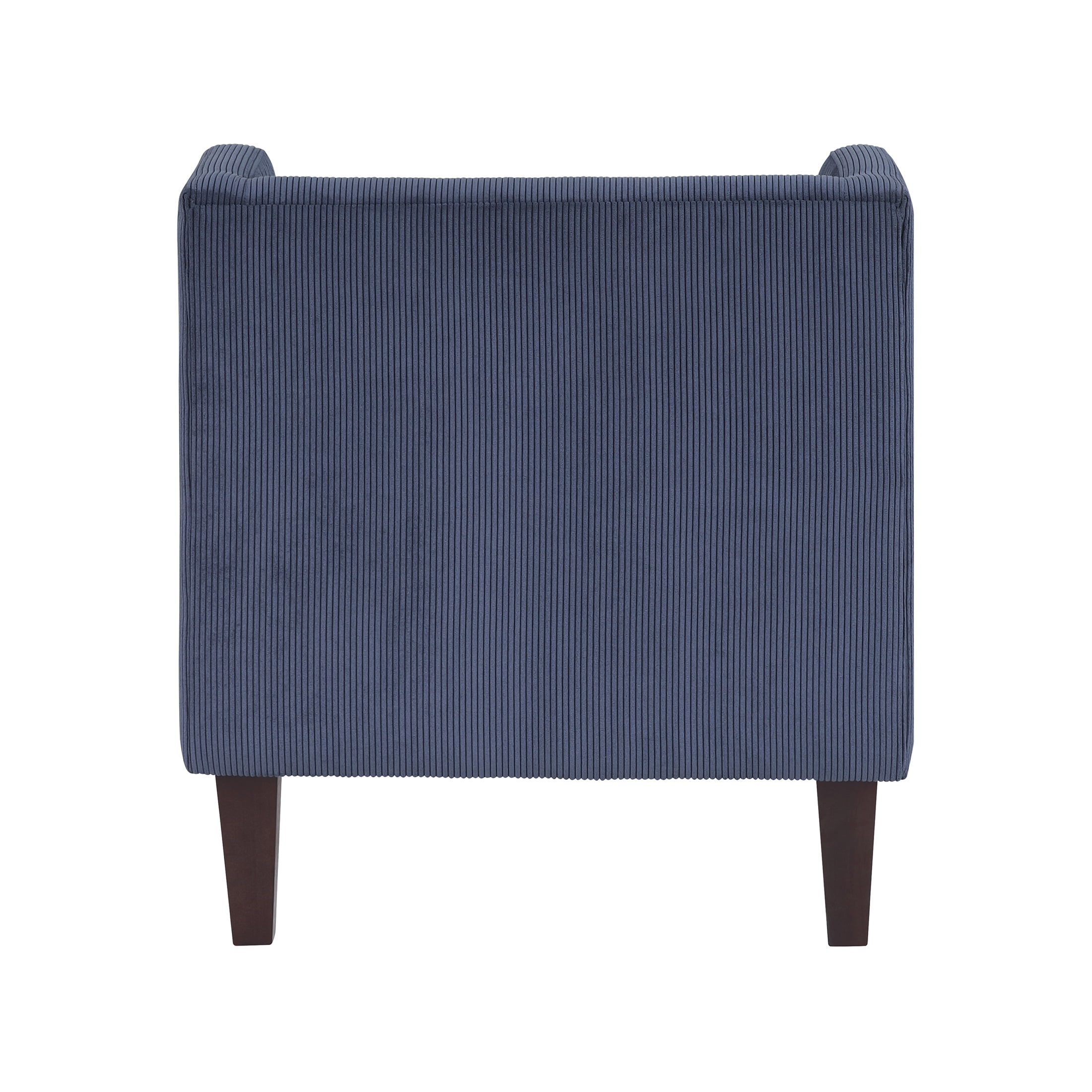 OakvillePark Terncliffe Corduroy Accent Chair with Pillow, Blue