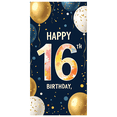 thumbnail image 4 of Happy 16th Birthday Themed Background Banner Party Supplies Balloon Decorations for Photography Props Birthday Decors Celebrations, 4 of 7