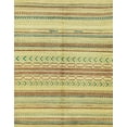 thumbnail image 1 of Ahgly Company Indoor Rectangle Abstract Chrome Gold Yellow Abstract Area Rugs, 6' x 9', 1 of 6