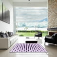 thumbnail image 6 of Ahgly Company Indoor Round Patterned Purple Flower Purple Area Rugs, 8' Round, 6 of 6