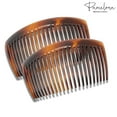 thumbnail image 4 of Parcelona French Large Tortoise Shell 23 Teeth Hair Side Combs 4 Inch, 4 of 8