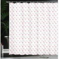thumbnail image 3 of Ambesonne Flamingo Shower Curtain, Minimal Exotic Birds Motif, 69"Wx84"L, Pink and White, 3 of 4