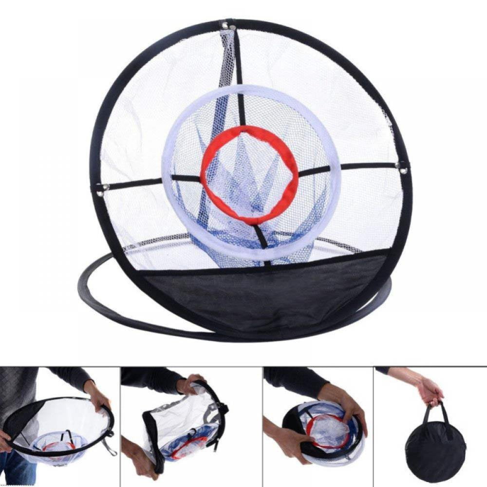CNKOO Golf Pop UP Indoor Outdoor Chipping Pitching Cages Mats Practice Net Golf Training Aids