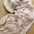 thumbnail image 6 of Efavormart 10FT Beige Cheesecloth Table Runner, Gauze Fabric Boho Wedding Arbor Decor, 6 of 11