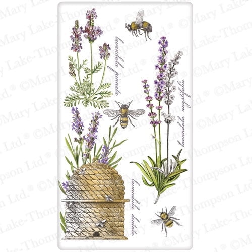 Flour Sack Kitchen Dish Towel Botanical Lavender Mary Lake - Thompson