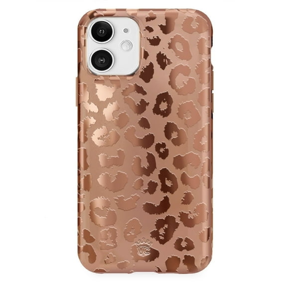 Velvet Caviar iPhone 11 Case - Cute Protective Phone Cases for Women - Bronze Chrome Leopard