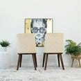 thumbnail image 5 of Barrett Mid-Century Velvet Dining Chair in Beige (Set of 2), 5 of 7