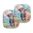 thumbnail image 2 of Yuyamidu Highland Cow Car Window Sun Shades for Sedan Van Truck Portable Car Sunshades for Windshield 2pcs Automotive Windshield Cover Decorative Accessories, 2 of 5