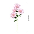 thumbnail image 3 of 4 Head Realistic Dahlia Artificial Flower Bouquet, Premium Silk Faux Floral Arrangement, Elegant Decor for Wedding, Party, Home, Vase, Table Centerpiece & Event, Pink, 3 of 7
