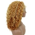 thumbnail image 5 of LUXLUXE Nadia 14.5” Side-parted HD Lace Front Medium Length Natural Looking Curls With Fine Baby Hair, Heat Resistant Fibers, (Strawberry Blonde), 5 of 9
