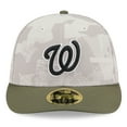 thumbnail image 2 of Men's New Era Light Beige/Olive Washington Nationals 2025 Armed Forces Day Low Profile 59FIFTY Fitted Hat, 2 of 5