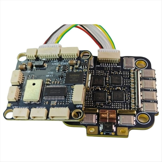 Controlador de Vuelo H7D MK1 H743 + ESC 4 en 1 de 75 A, Compatible con Firmware AP/INAV//RotorFlight para Drones RC FPV.