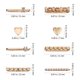 thumbnail image 2 of unbranded 8Ud Accesorios Dorados Para Correa De Con Anillos Y Colgantes Funcionales, 2 of 6